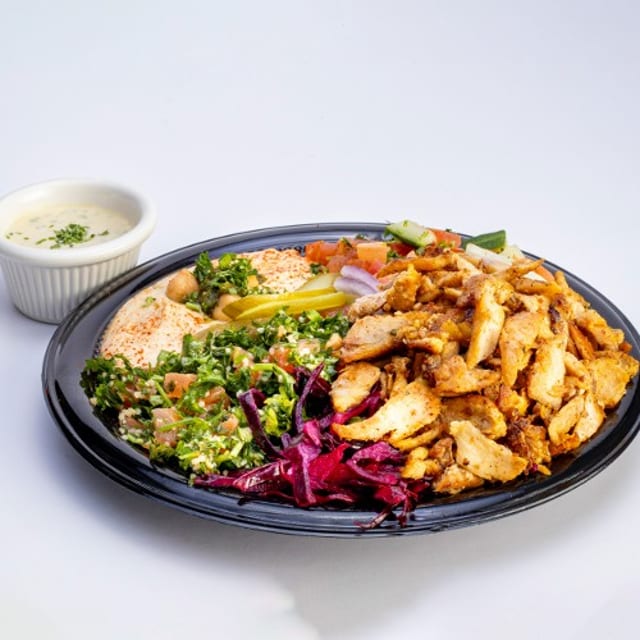   Chicken Shawarma Platter.