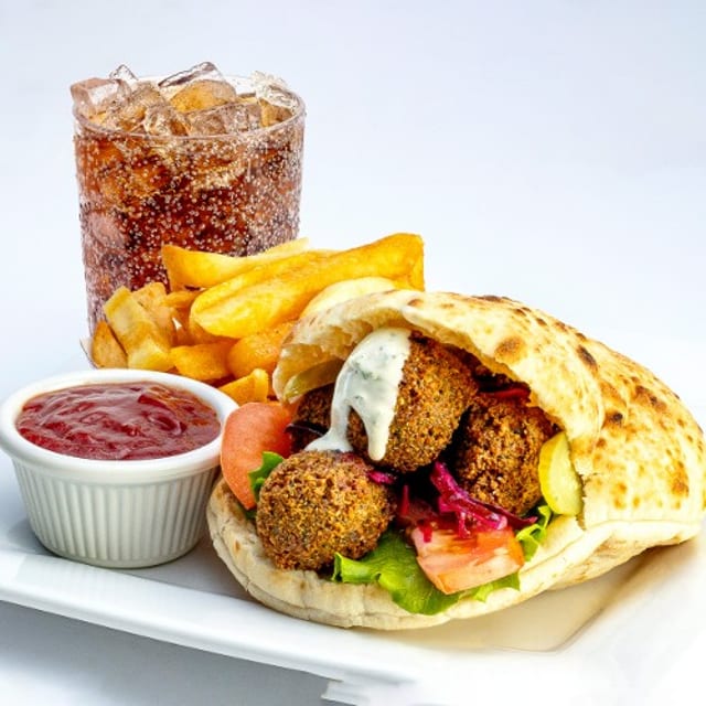 Falafel Sandwich Combo.